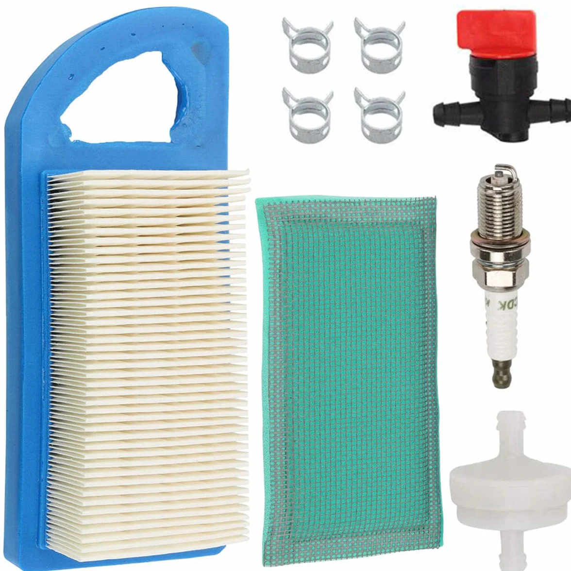 ZAMDOE 697152 Luftfilter-Kit Kurze Ausführung 794421 797007 698413 613022 695643 697775 Luftfilterpatrone für Briggs Stratton 21A902 21A907 21A707 21A807 21A977 21A907 8–13,5 PS AVS-Motoren F