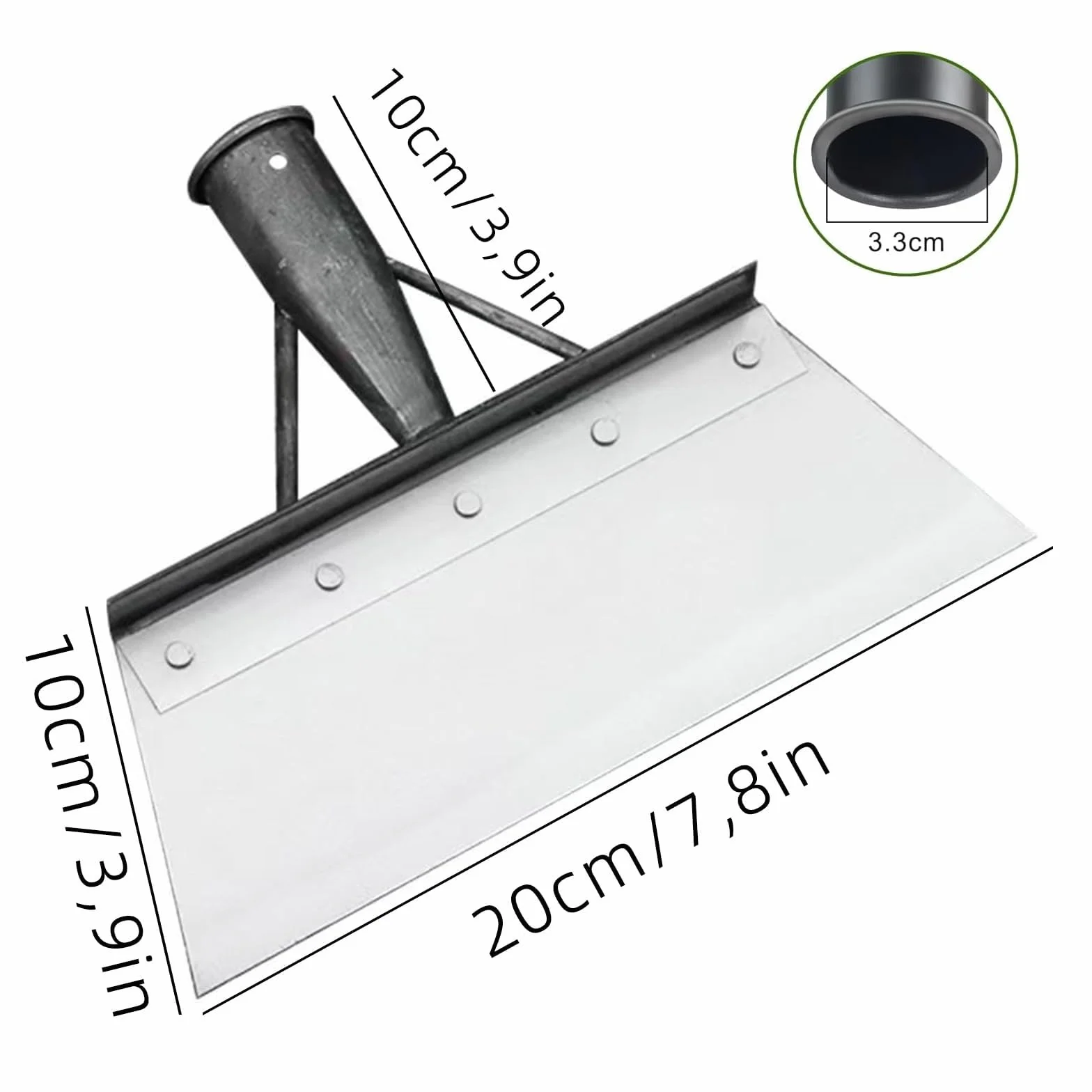 Łopatka ogrodowa do usuwania chwastów, skrobak do chwastów, łopatka do sadzenia i pielenia, łopatka do czyszczenia ogrodu, wielofunkcyjna łopatka ogrodowa, do pielęgnacji trawnika na zewnątrz (20 cm