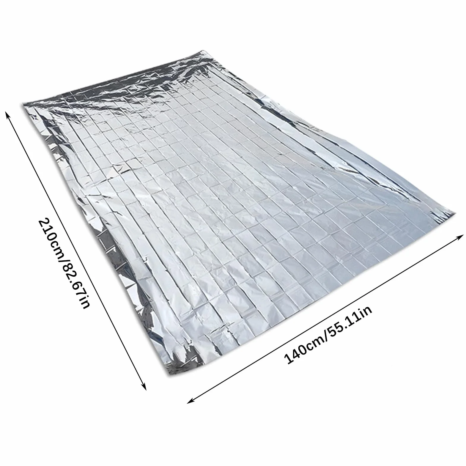 2 sztuki folia Mylar odblaskowego do roślin, 2 x 150 cm, srebrna folia Mylar do wzrostu roślin/na kemping, prosty namiot/maraton, survival