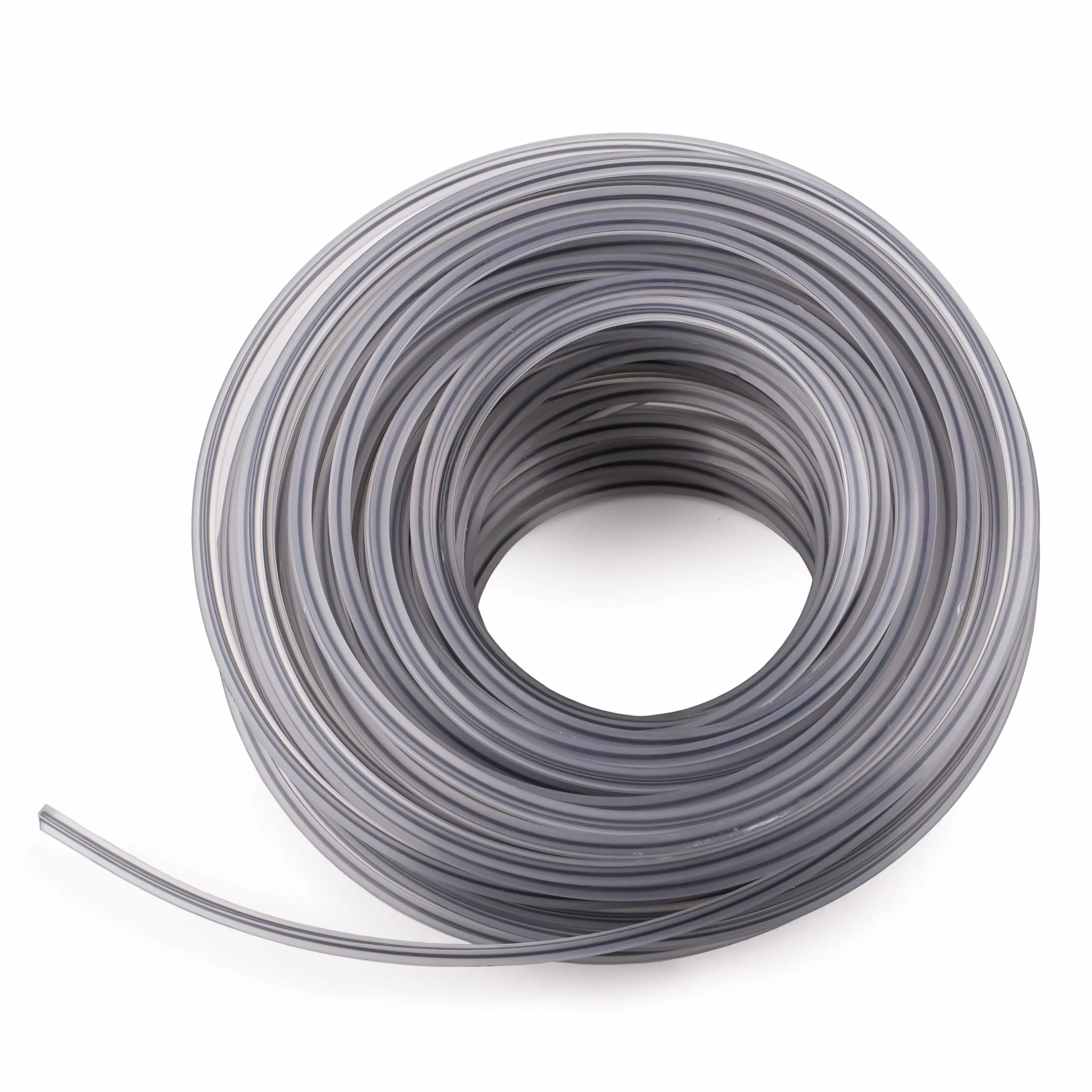 MIVOS Żyłka tnąca zbrojona 2,4 mm x 15 m - nitka do koszenia w kształcie gwiazdy, nitka do podkaszarki - szpule do podkaszarki - nitki do koszenia trawy, chwastów - ogrodnictwo