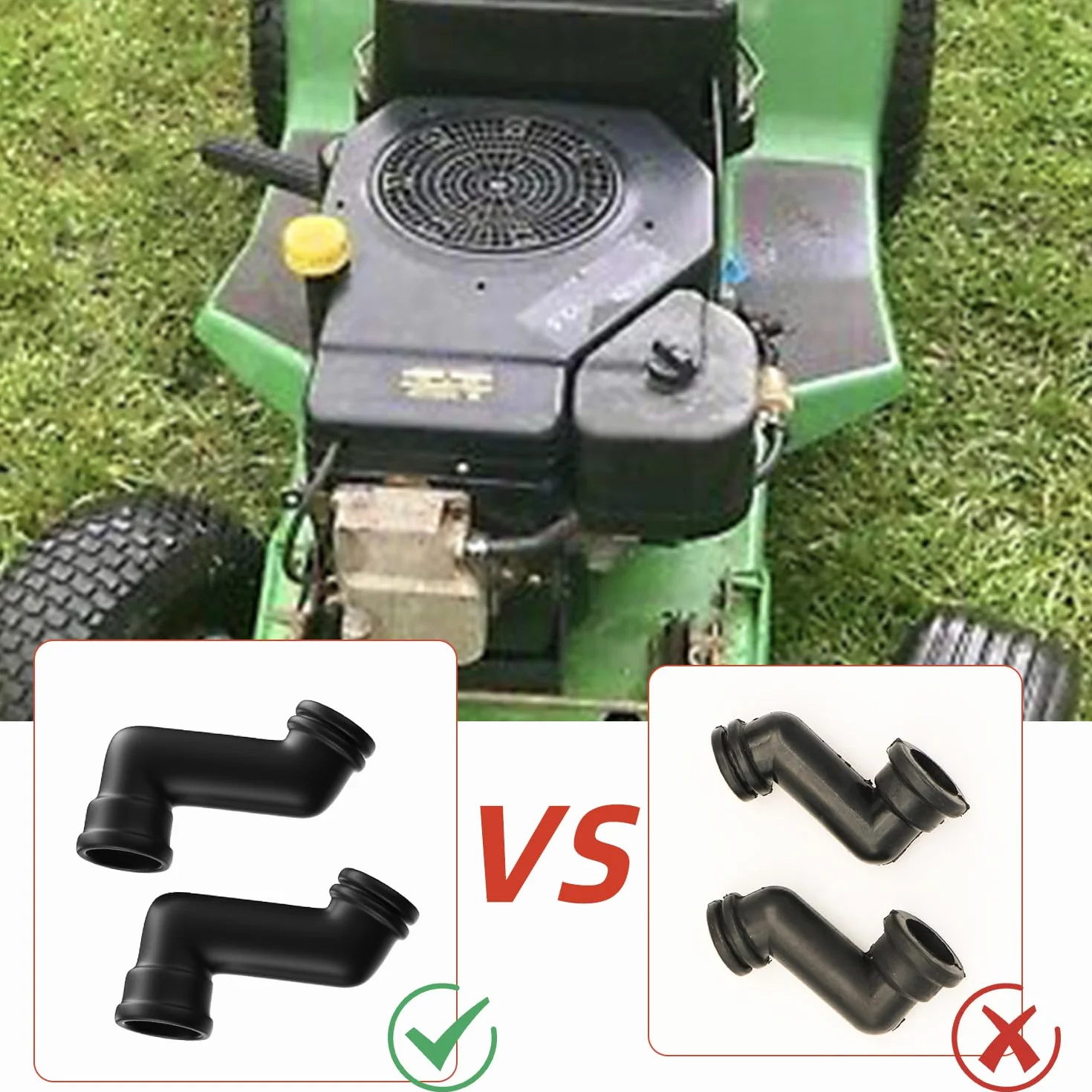 Zamiennik rury odpowietrzającej Briggs & Stratton, wąż odpowietrzający silnika BS (3 szt.)
