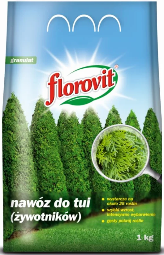 Florovit nawóz do tui (żywotników) worek 1kg