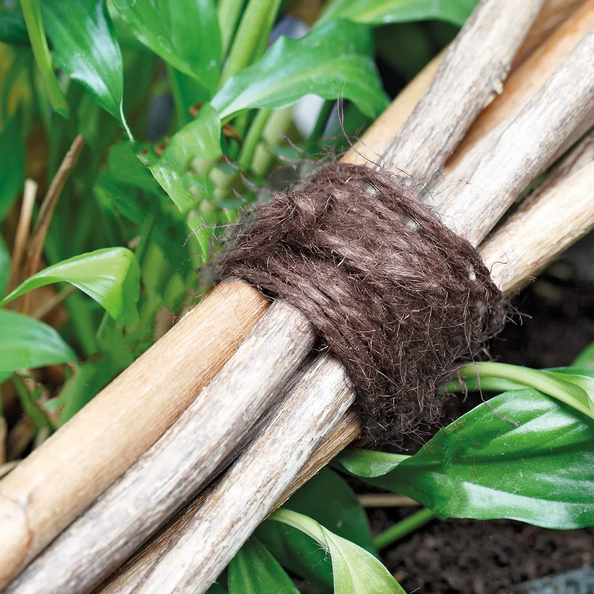 Sznurek jutowy 2 mm ±160 m, brązowy Lina do pakowania, sznurek do majsterkowania, dekoracja, ogród