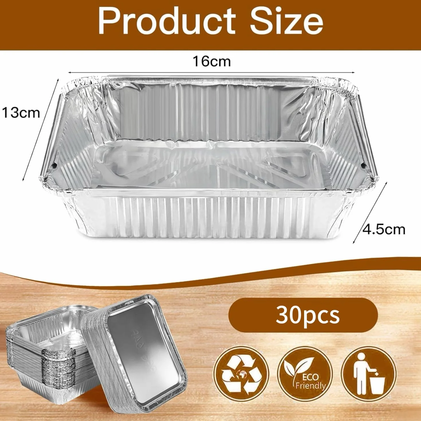 30 sztuk aluminiowych misek do grilla, 600 ml, odporne na wysokie temperatury i wielokrotnego użytku – aluminiowe tacki ociekowe z pokrywką do pieczenia i smażenia
