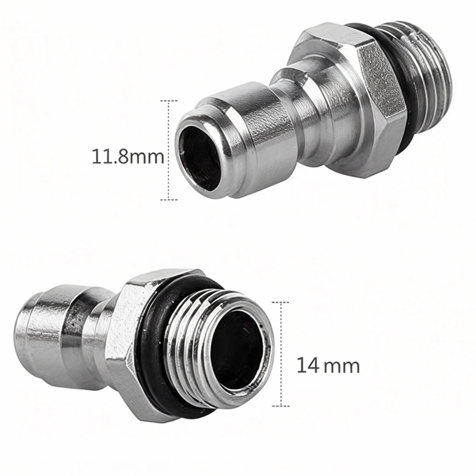 Szybkozłączka 1/4'', 14 mm męski do 1/4 cala, szybkie uwalnianie, adapter opryskiwacza mydła do myjki ciśnieniowej, lanca z pianki śnieżnej, łącznik ze stali nierdzewnej