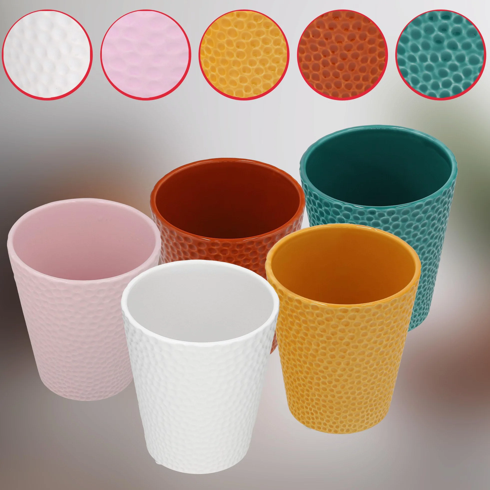 KOTARBAU® 2 szt. Donica Turkusowa ⌀ 12 cm x 15 cm Doniczka Ceramiczna Szkliwiona Doniczka na Storczyki i inne Rośliny Osłonka na Kwiaty
