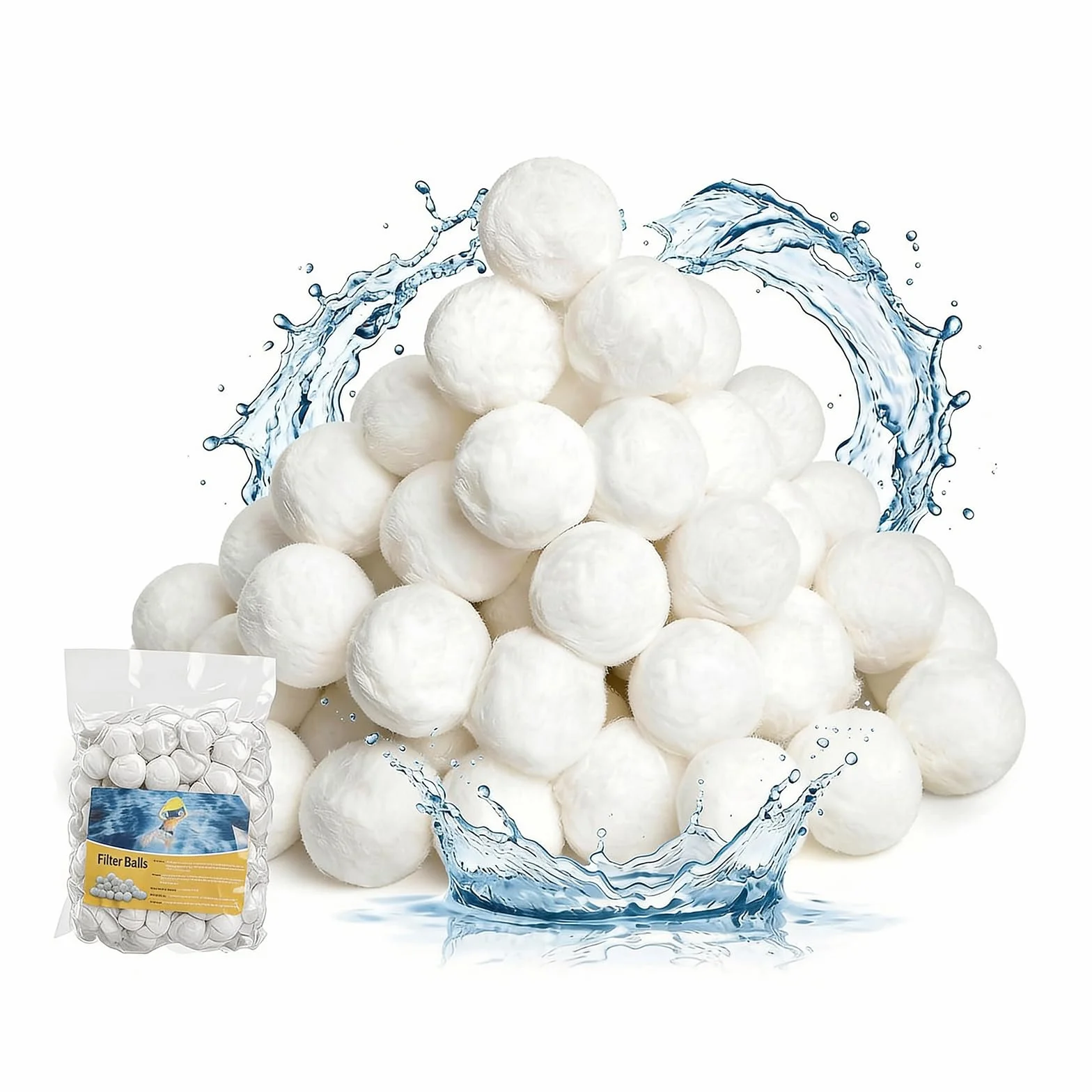 Kulki Filtrujące do Basenu 700g, Piłki Filtrujące Polysphere do Systemów Filtrów Piaskowych Zastąpić 25 kg Piasku, Filtrującego do Basenu, Akwarium, Pompy Filtrującej, Systemu Filtrów Piaskowych