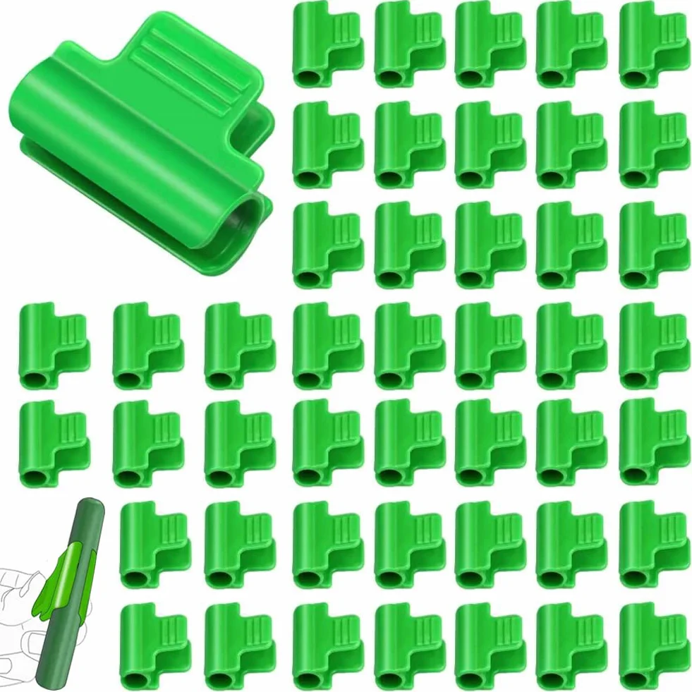 40 sztuk zacisków do szklarni, 16 mm, zaciski ogrodowe, tworzywo sztuczne, folia szklarniowa, stabilne klipsy do folii szklarniowej, ochrona przed słońcem, siatka przeciw owadom, klips mocujący