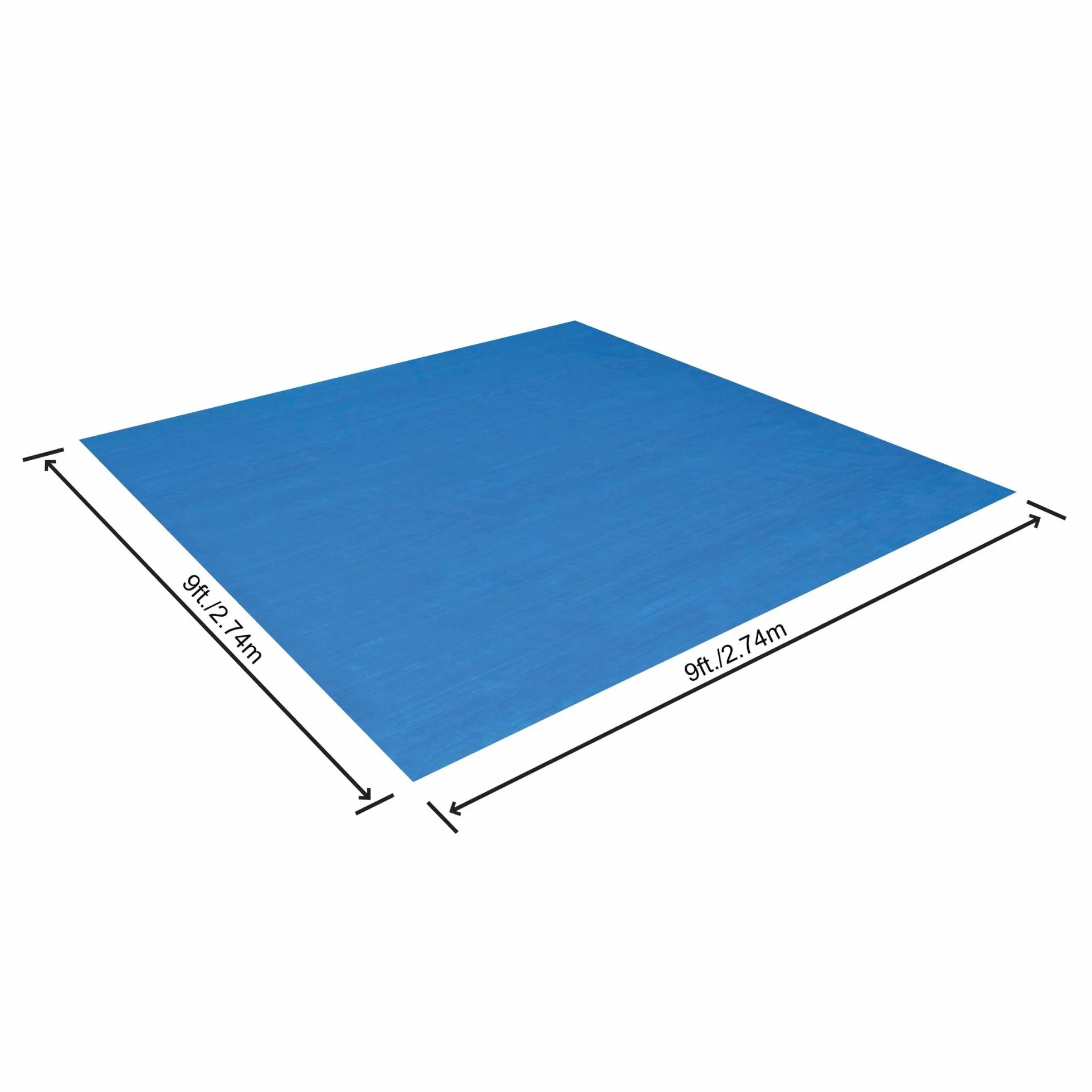 Bestway Plandeka podłogowa PE 274 x 274 cm, niebieska, kwadratowa