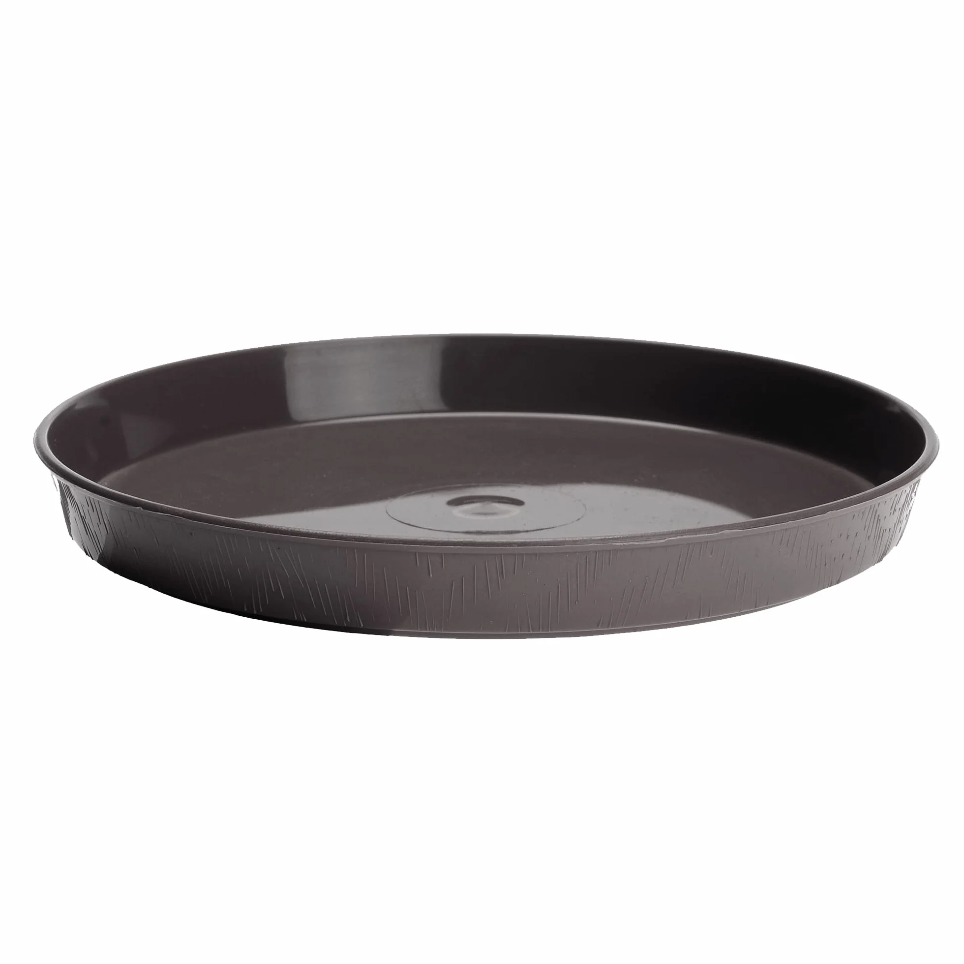 VERDENIA Podstawka pod doniczkę, podstawki pod kwiaty i zioła, z tworzywa sztucznego, lekko stabilna, okrągła, wiele kolorów, struktura drewna Ø 11 cm, 35 cm, 7245, grafitowa