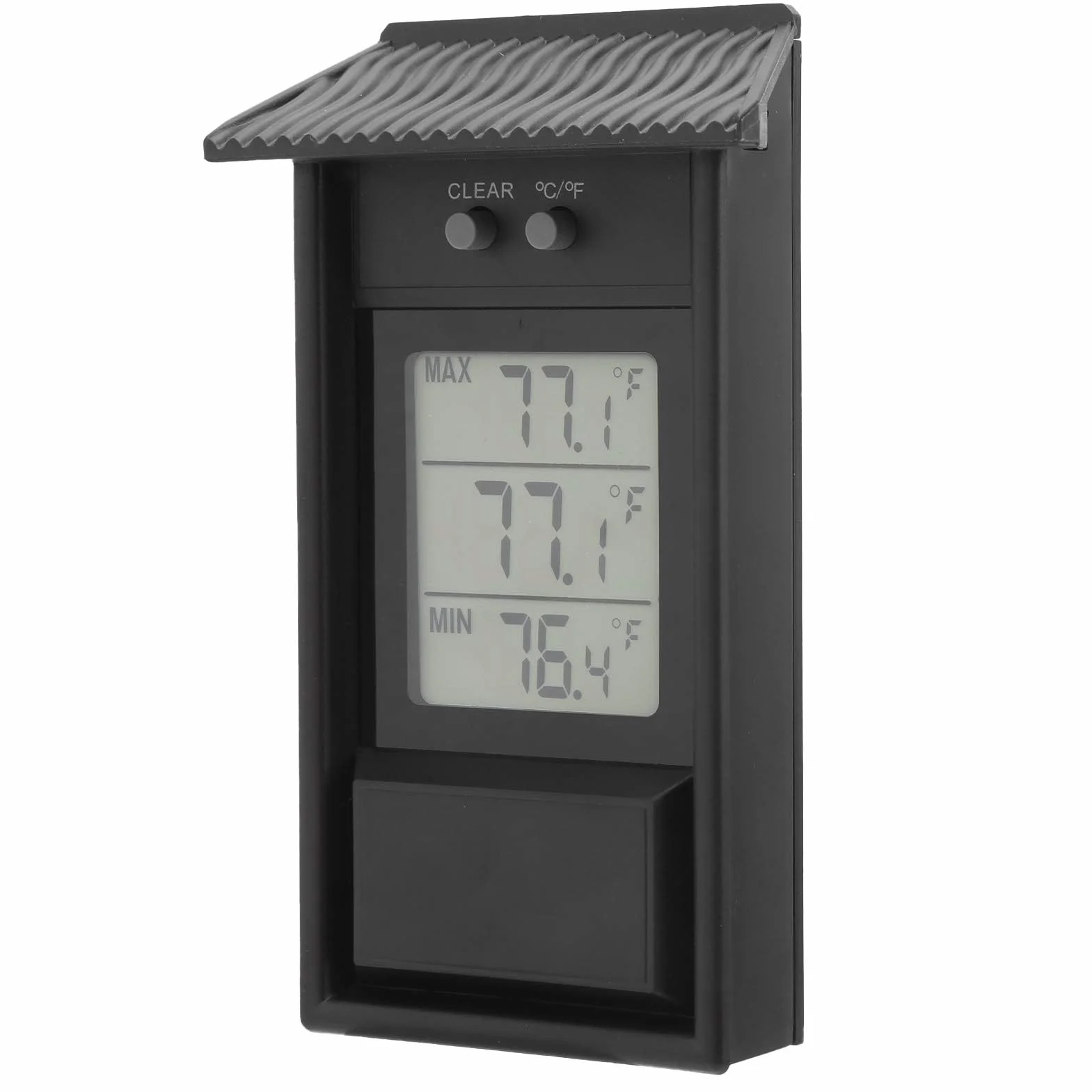 Cyfrowy Miernik Temperatury Zewnętrzny Wodoodporny Termometr Miernik Temperatury -20~50 ℃ Obsługa ℃ / Wyświetlacz Jednostki Temperatury dla Domu Ogród Szklarnia