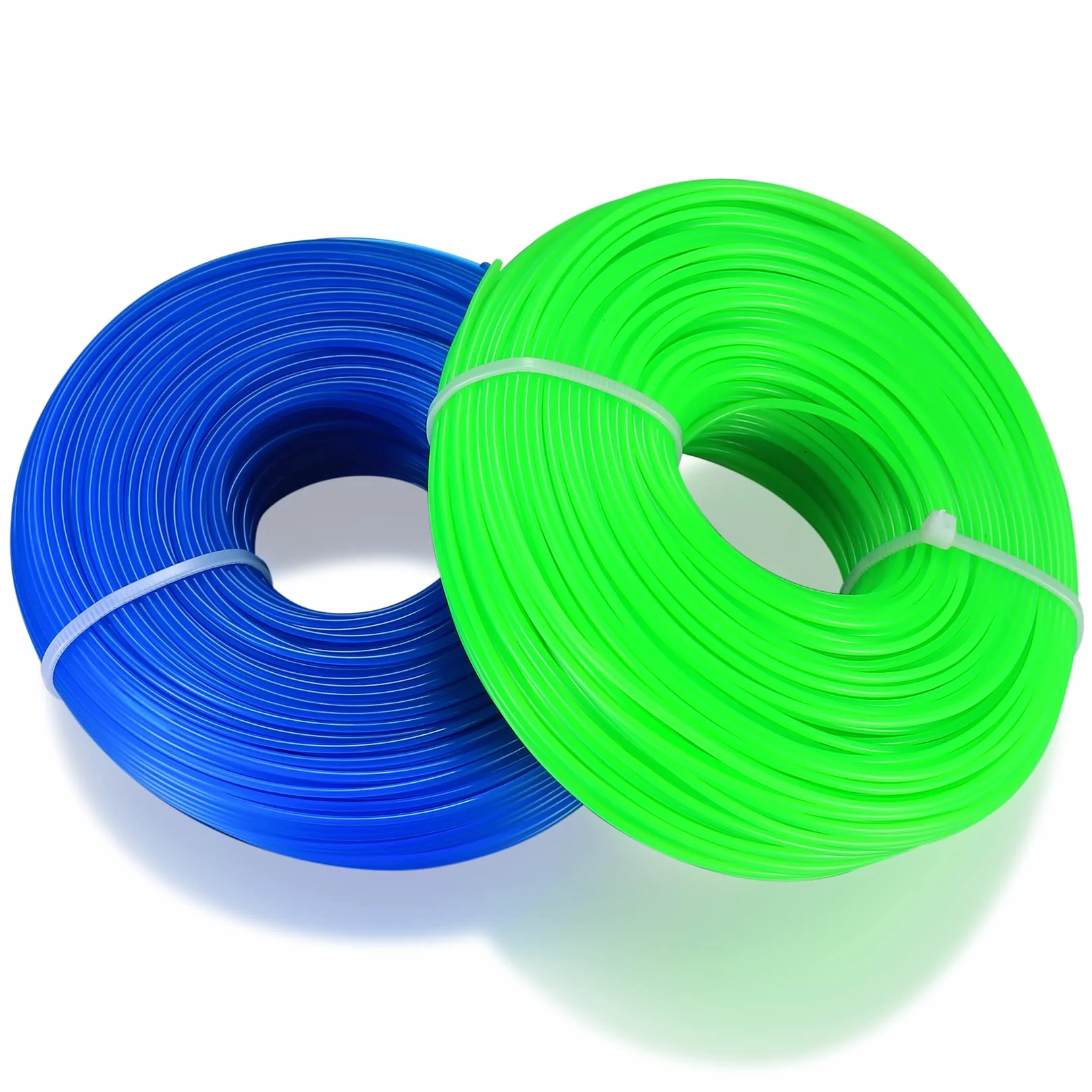 2 x żyłka do podkaszarki 1,6 mm, łącznie 200 m, nylonowa żyłka do podkaszarki, żyłka zapasowa do podkaszarki, żyłka do podkaszarki do trawy, do parku, ogrodu, podwórka, trawy, chwastów,