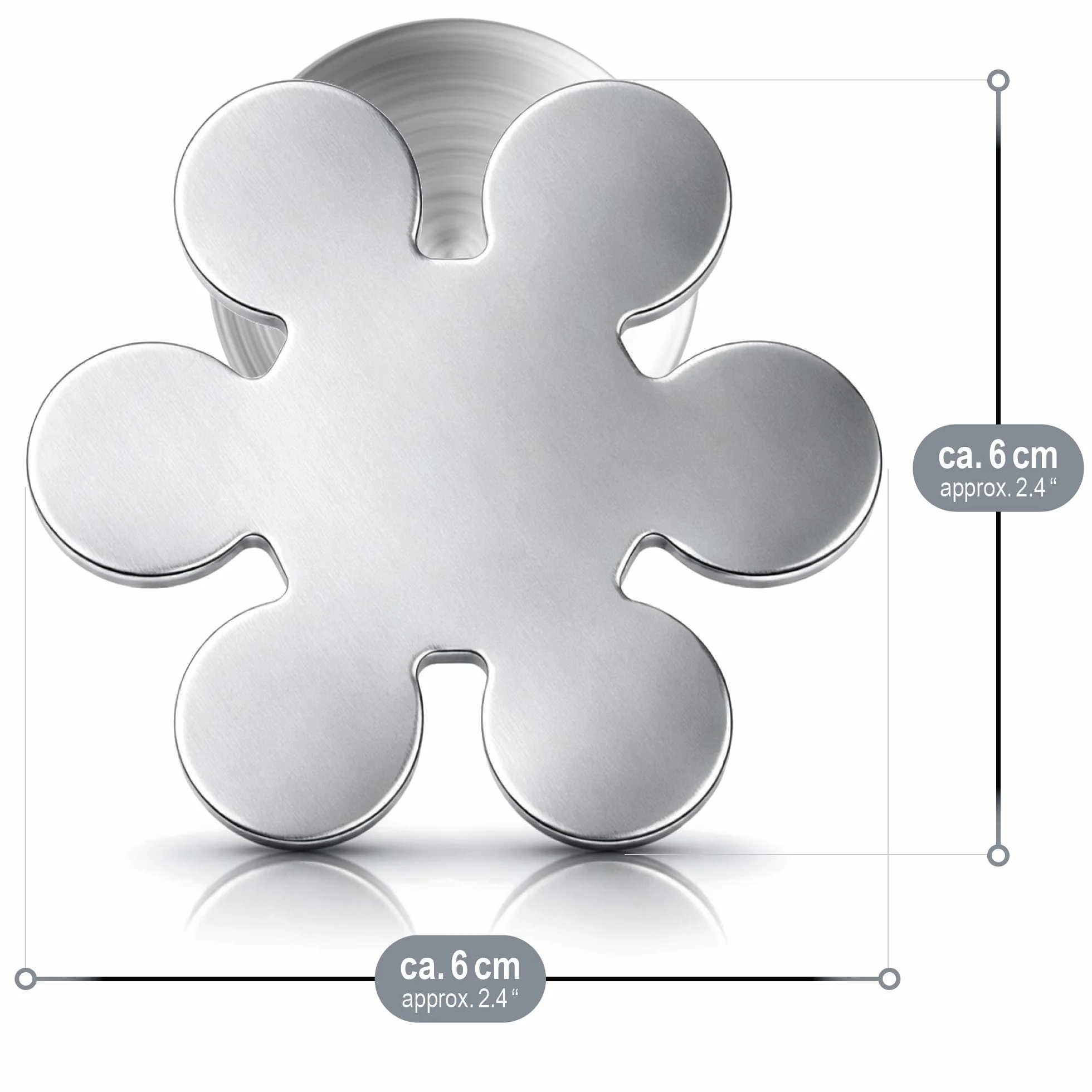 COM-FOUR® 8x obciazniki do obrusów - obciazniki do obrusów wykonane ze stali nierdzewnej - magnetyczny klips do obrusów - ok. 45g