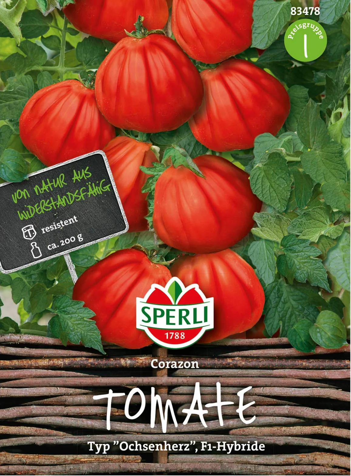 Sperli Premium nasiona pomidorów Corazon wołowe serce mięsne