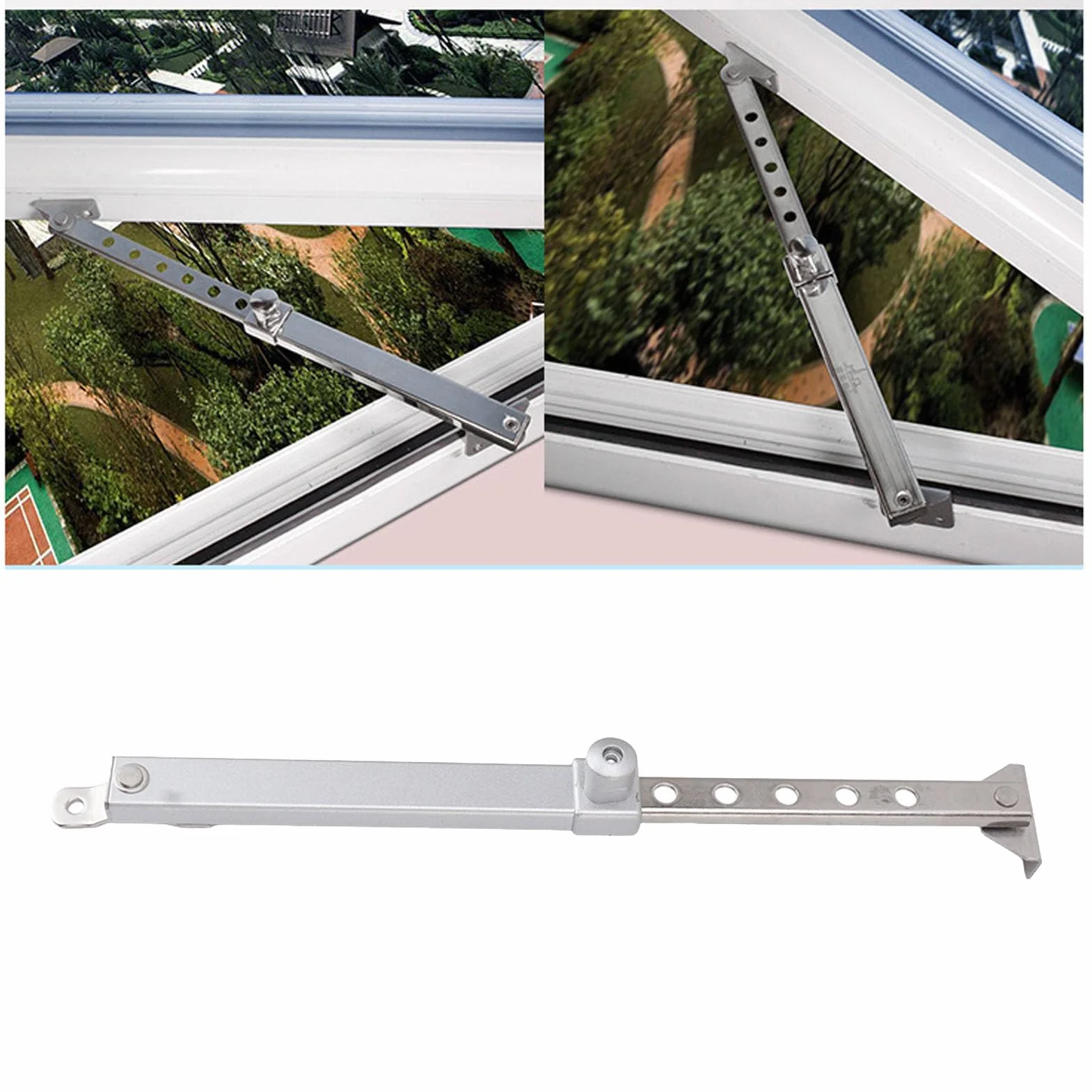 Pręt do Otwierania Okien w Szklarni, Ręczny Drążek do Otwierania Okien, Aluminiowy Zestaw Podtrzymujący Otwieracz do Otworu Dachowego Pręty do świetlików Szklarniowych dla (Wpisz