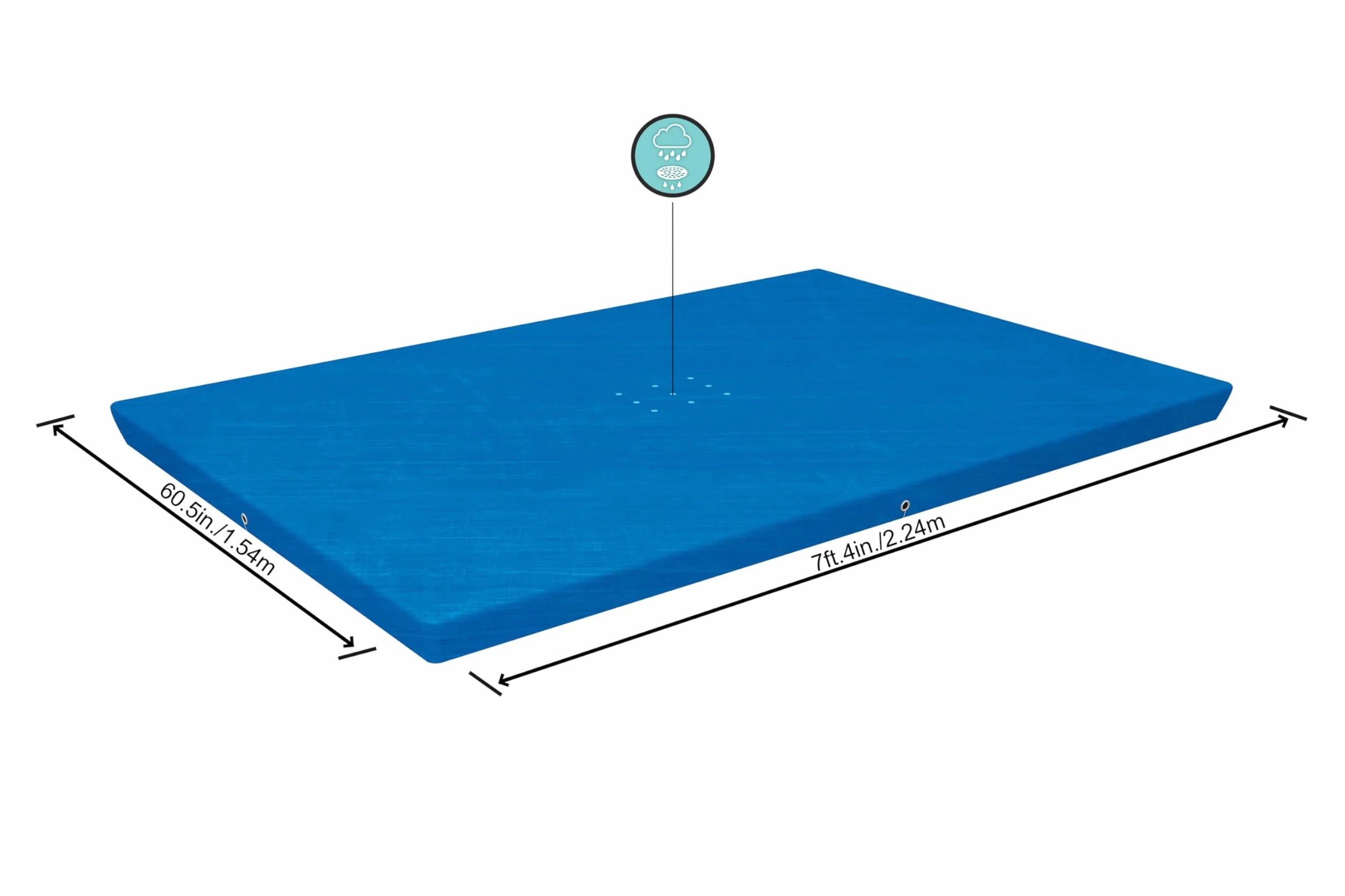 Bestway Prostokątna osłona basenu 2,24 m x 1,5 m