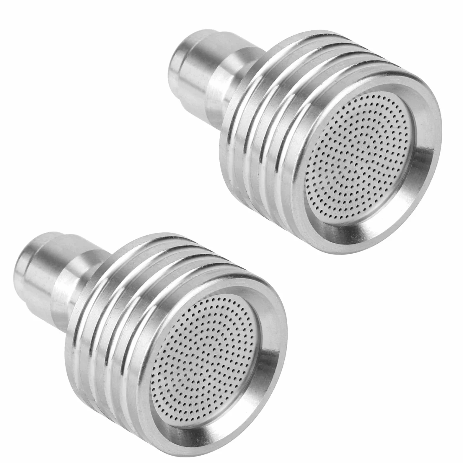 2szt 0,4mm/0,5mm Dysze Myjki Ciśnieniowej, do Pistoletu na Wodę Wysokociśnieniową 1/4 Cala z Szybkim Mocowaniem Akcesoria Myjek Ciśnieniowych do Podlewania Kwiatów Mycia Samochodu (Srebrny)
