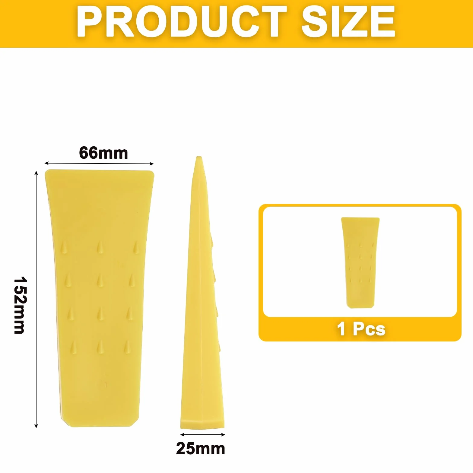 QUARKZMAN Klin do cięcia drewna z tworzywa sztucznego, 1 sztuka, tworzywo sztuczne ABS, 152 mm, klin do drewna i tworzywa sztucznego, klin do cięcia wkrętarki udarowej, kliny drzewne, akcesoria leśne,