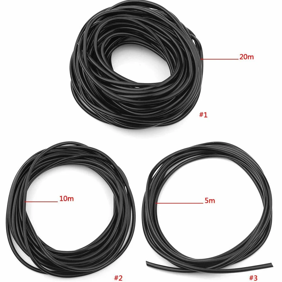 Fdit Wąż nawadniający Wąż PVC 4/7 mm System nawadniania 10 m / 20 m Na taras Trawnik Ogród Szklarnia 20 m