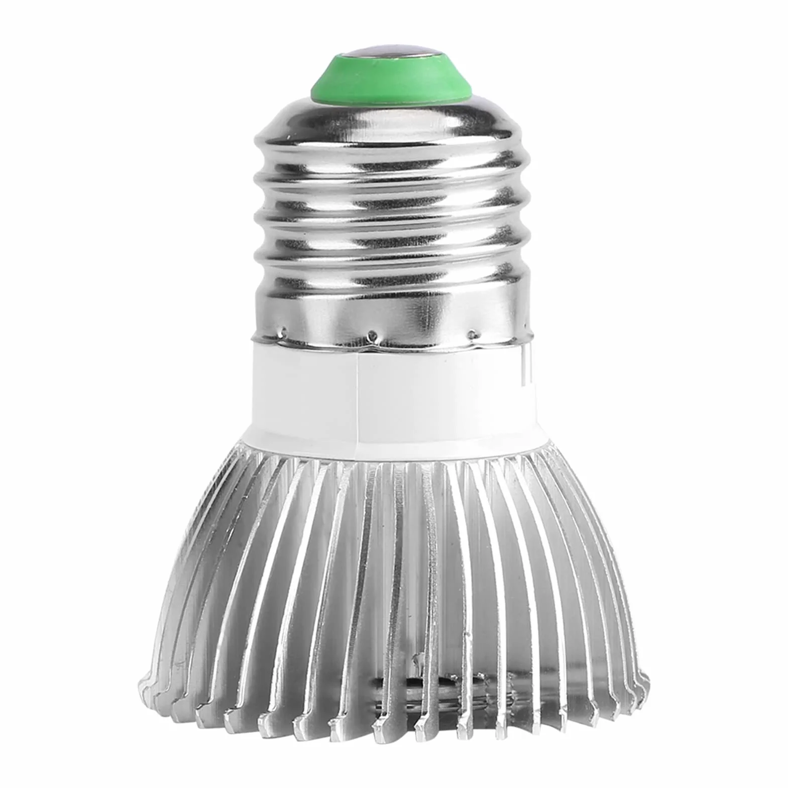 Aramox Żarówka LED do Uprawy 18W, Pełne Spektrum światła dla Roślin Doniczkowych Szklarnia Hydroponiczna Soczysty Kwiat, Podstawa E27 E14 GU10 (E27)