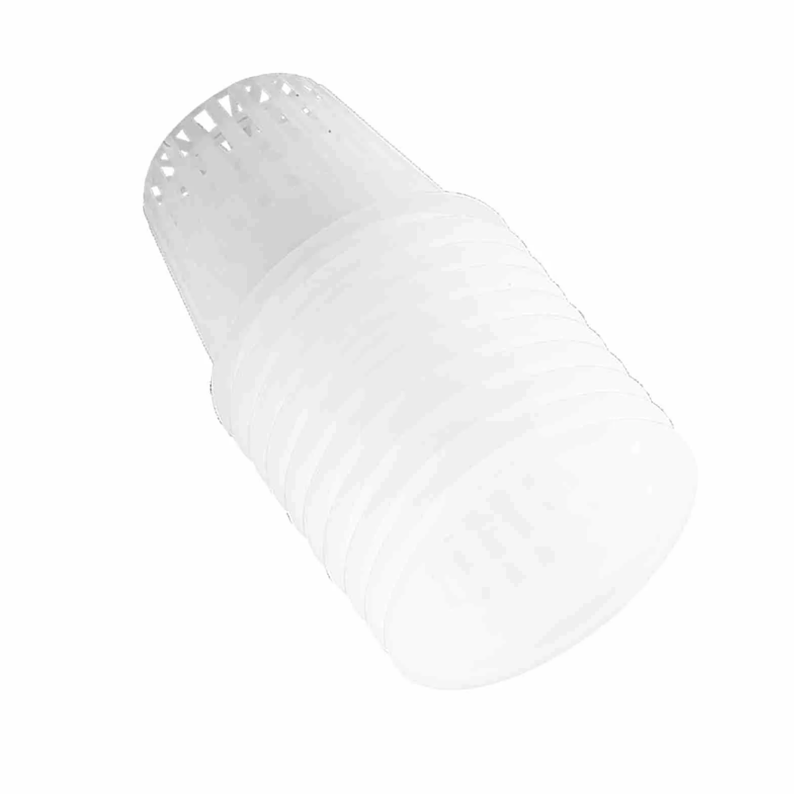 Kubek siatkowy, Haofy Heavy Duty Mesh Pot Net Cup Kosz Hydroponika Roślina Rosnąć Clone Ogrodnictwo 10szt (Bianco)