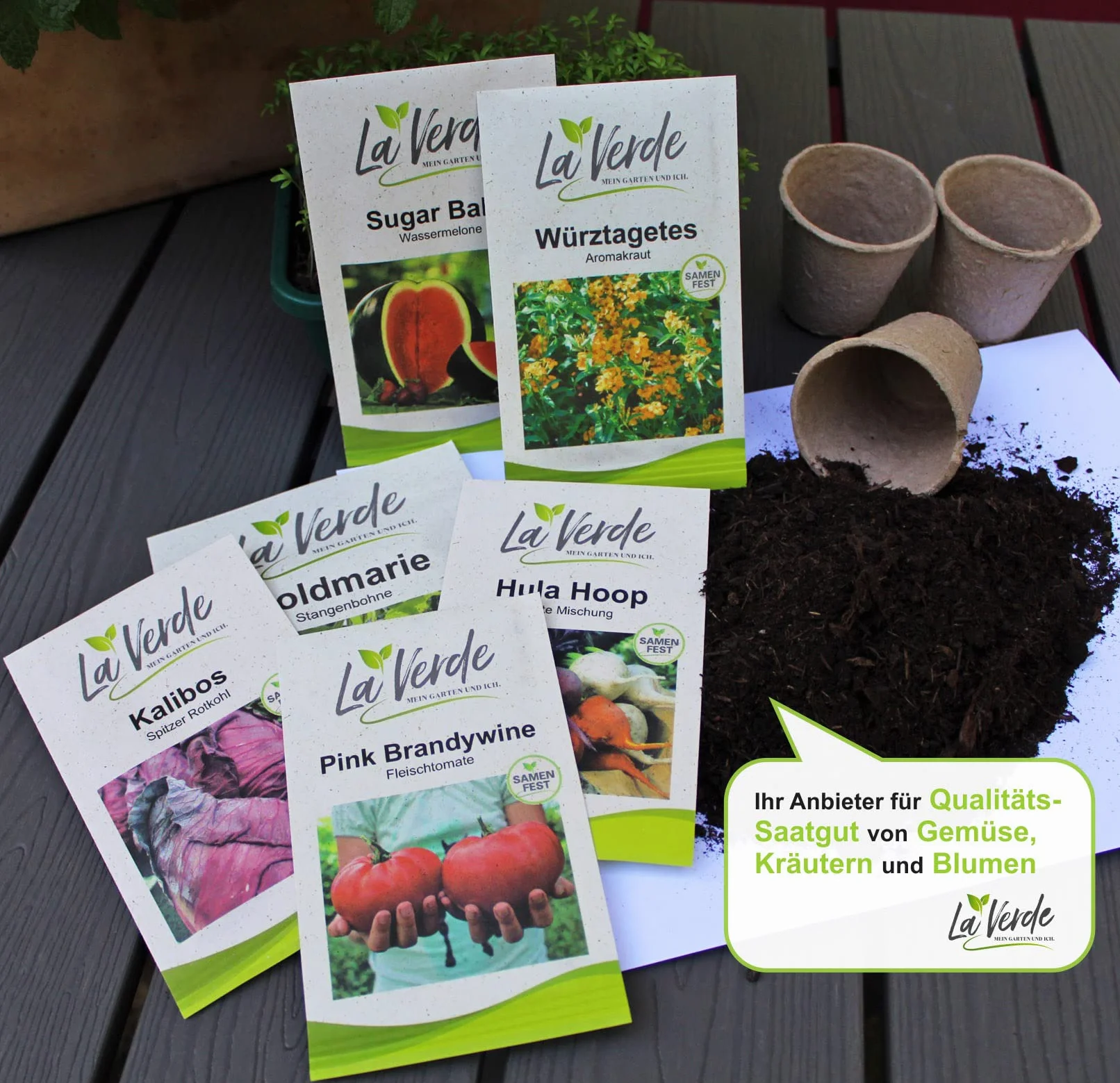 La Verde MEIN GARTEN UND ICH. Black Krim nasiona pomidorów na ok. 10 roślin, aromatyczne pomidory mięsne, materiał siewny bez inżynierii genetycznej