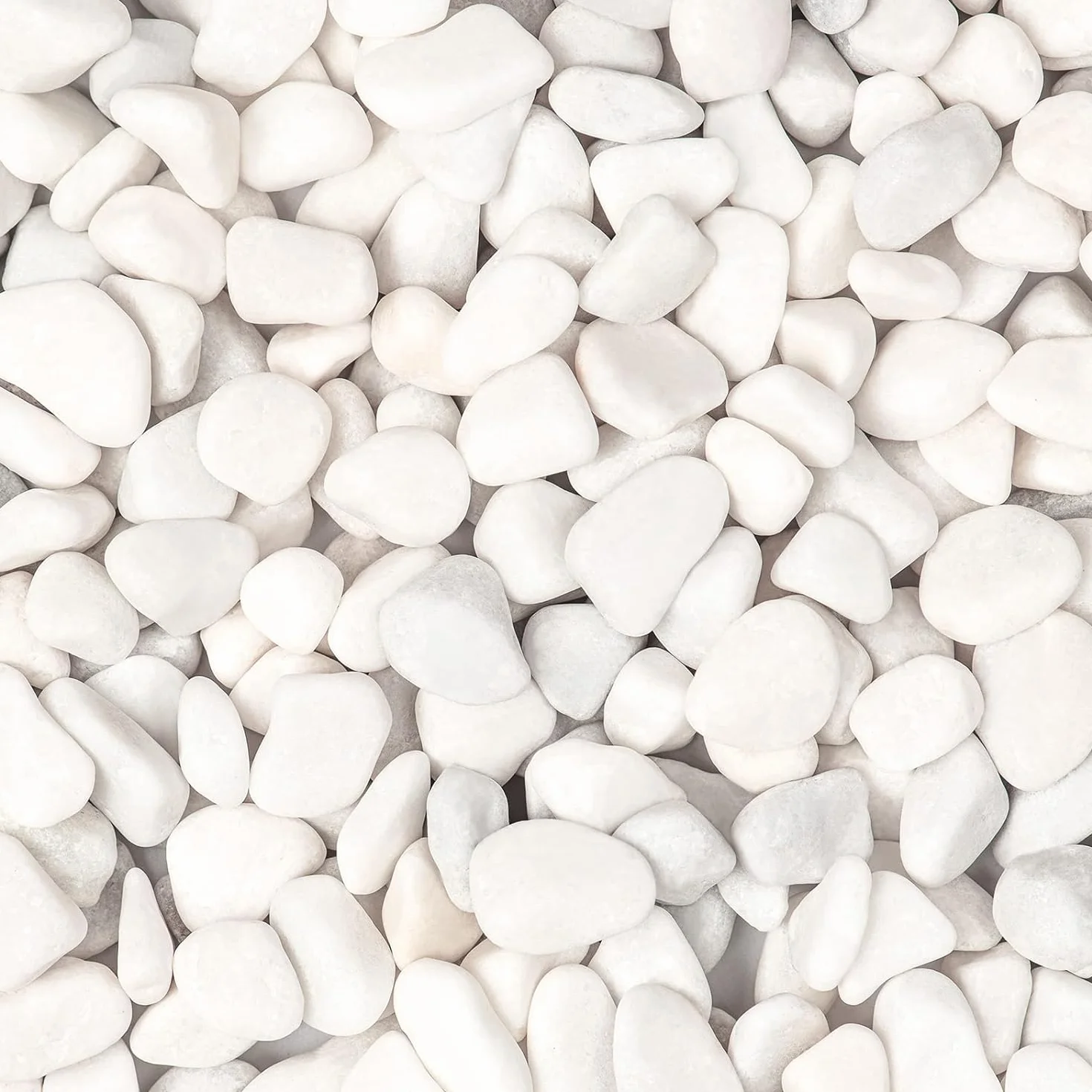 Białe naturalne kamyki, różne żwir ogrodowy 1-2 cm, granulowany kamień rzeczny do akwarium krajobrazu, dekoracja wypełniacza doniczek (1 kg/2,2 lbs)