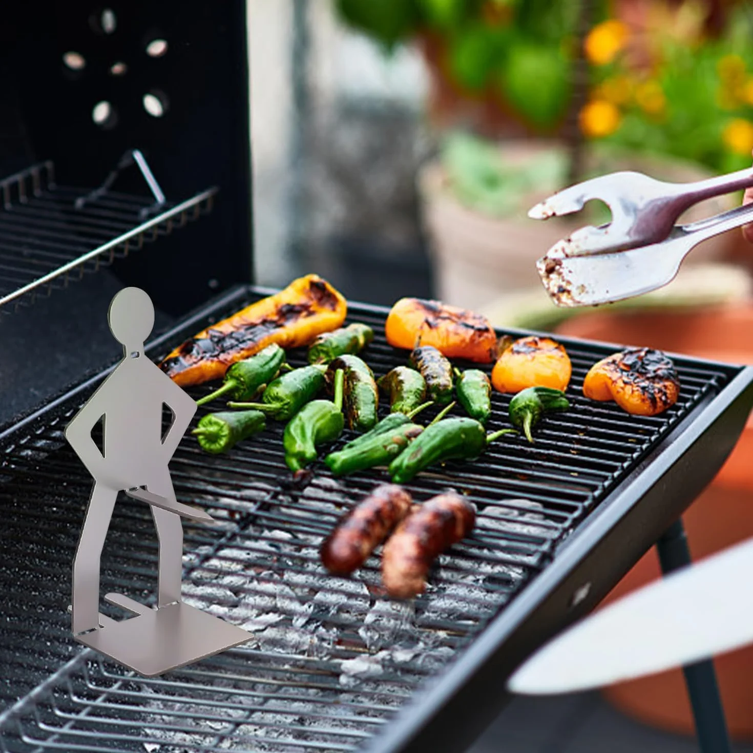 Stojak do grillowania kiełbasy ze stali nierdzewnej 2 sztuki na kemping piknik