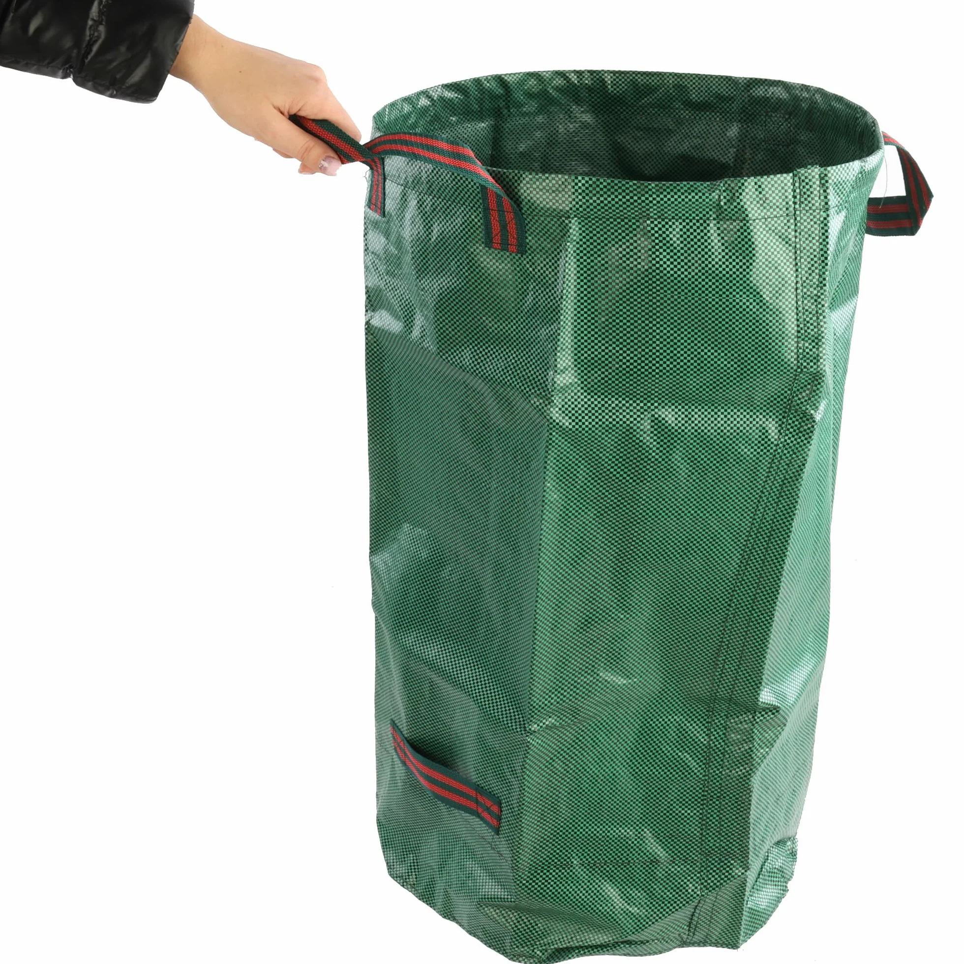 GardenMate worek ogrodowy na odpady ogrodowe, 120 l, stabilny worek na odpady ogrodowe, worek na liście, do cięcia trawnika, składany, duży, wytrzymały, z tkaniny polipropylenowej