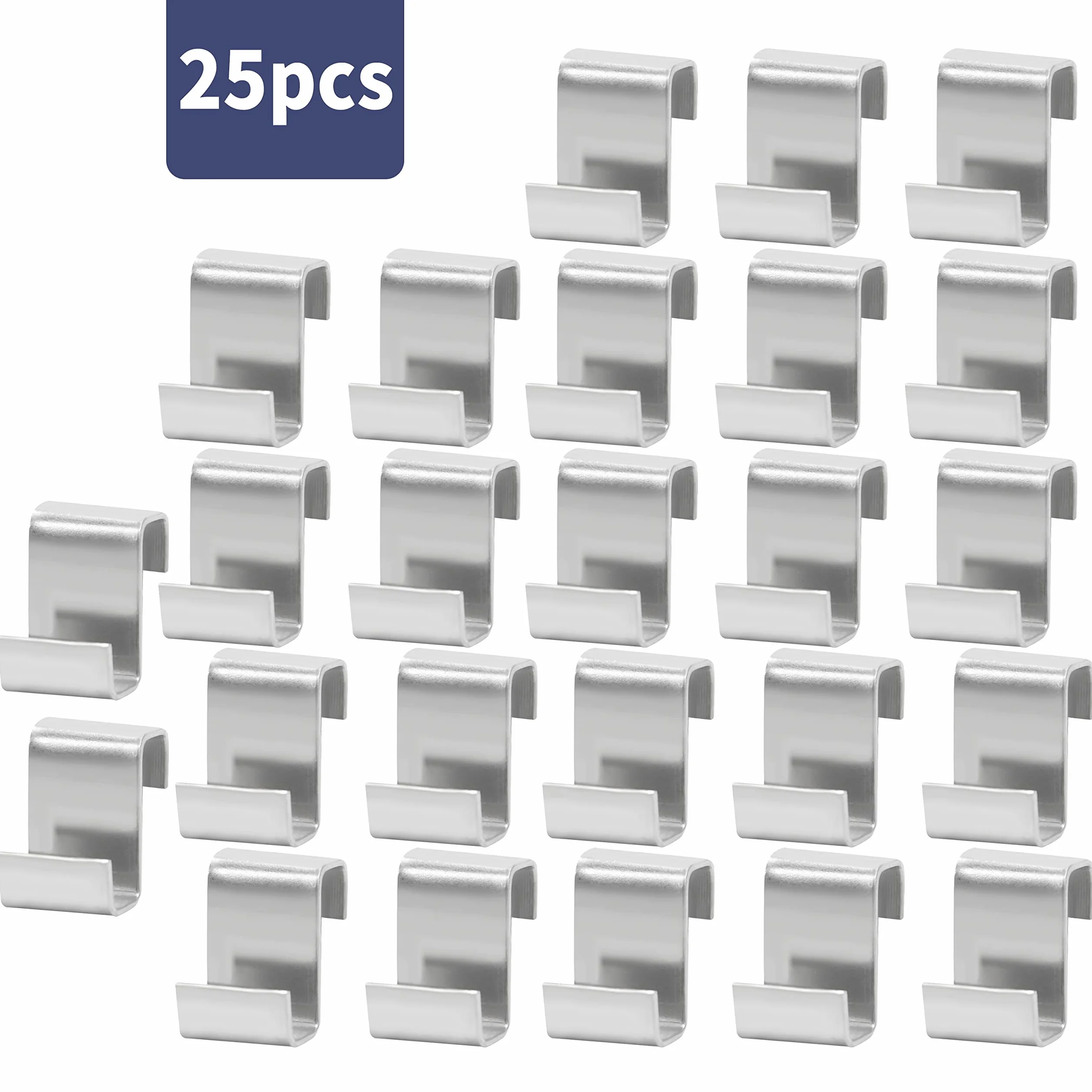 25 sztuk klipsów do szklarni ze stali nierdzewnej Klipsy do szklarni Klipsy do okien szklarniowych Klipsy do mocowania szyb do szklarni (25 sztuk klipsów Z)
